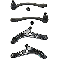 Front, Driver and Passenger Side Control Arm Kit, includes Outer Tie Rod Ends