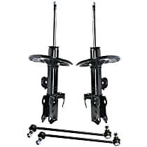 4-Piece Kit Front Suspension Kit, includes (2) Strut and (2) Sway Bar Link