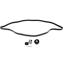 3-Piece Kit Timing Belt, includes Accessory Belt Tensioner, Drive Belt, and Timing Belt Idler Pulley
