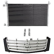 2-Piece Kit Grille, Paintable, Includes (1) A/C Condenser and (1) Grille Assembly
