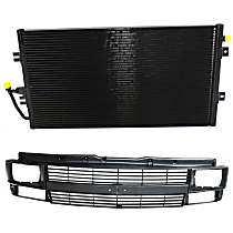 2-Piece Kit, Grille Painted Gray, Includes (1) A/C Condenser and (1) Grille Assembly
