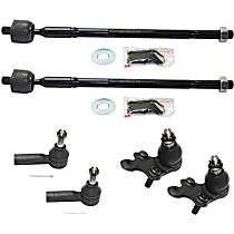 6-Piece Kit Front, Driver and Passenger Side Suspension Includes  Ball Joints and Tie Rod Ends