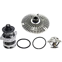 Cooling System Service Kit, includes Fan Clutch, Thermostat, and Water Pump