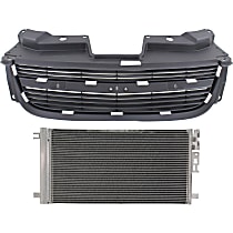 2-Piece Kit, Grille Textured Gray, For Models With Supercharger, Includes (1) A/C Condenser and (1) Grille Assembly