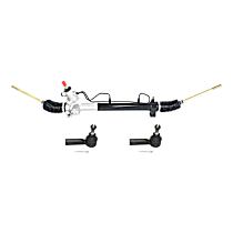 3-Piece Kit Front, Driver and Passenger Side Suspension, includes Steering Rack and Tie Rod End