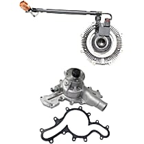 Water Pump, 6 Cyl., 4.0L Engine, with Gasket, includes Fan Clutch
