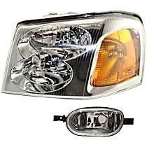 2-Piece Kit Driver Side Halogen Headlight, With bulb(s), OE Replacement,  Includes (1) Corner Light and (1) Headlight