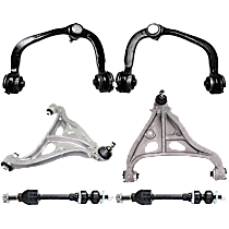 6-Piece Kit Front, Driver and Passenger Side Suspension Includes Control Arm and Sway Bar Link