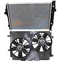 2-Piece Kit Radiator, 5.7L Engine, Automatic or Manual Transmission, includes Cooling Fan Assembly