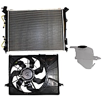 Radiator Kit, 3.3L Engine, includes Coolant Reservoir and Cooling Fan Assembly