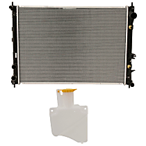 Radiator Kit, 3.0L Engine, Aluminum Core, Plastic Tank, includes Coolant Reservoir