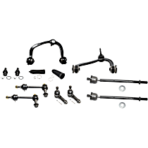12-Piece Kit Suspension Kit,  Includes (2) Control Arm, (2) Sway Bar Link, (2) Tie Rod End, (2) Ball Joint, and (2) Steering Rack Boot