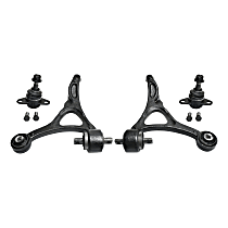 Front, Driver and Passenger Side Control Arm Kit, includes Ball Joints