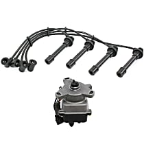 2-Piece Kit Distributor Kit, 1.5/1.6L 4 Cyl. Eng., FI, Naturally Aspirated, SOHC, GAS, Includes (1) Distributor and (1) Spark Plug Wire