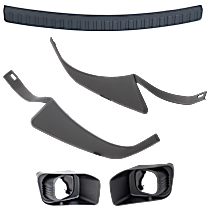 5-Piece Kit Front, Driver and Passenger Side Bumper Trim, Includes (3) Bumper Trim and (2) Fog Light Trim
