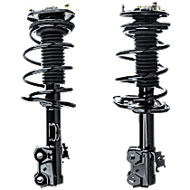 4-Piece Kit Front, Driver and Passenger Side Fully Loaded Strut, Includes (2) Sway Bar Link
