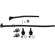 6-Piece Kit Front, Driver and Passenger Side Suspension Kit, Includes (4) Ball Joint and (2) Tie Rod End