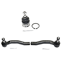 4-Piece Kit Front, Driver and Passenger Side, Outer Tie Rod End,  Includes (2) Ball Joint and (2) Tie Rod End