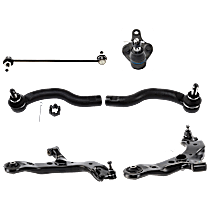 8-Piece Kit Front, Driver and Passenger Side, Lower Control Arm, FWD,  Includes (2) Ball Joint, (2) Control Arm, (2) Sway Bar Link, and (2) Tie Rod End