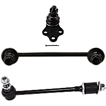 6-Piece Kit Front, Driver and Passenger Side, Lower Ball Joint,  Includes (2) Ball Joint and (4) Sway Bar Link
