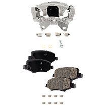 3-Piece Kit Rear Brake Caliper,  Wheel Drive, With Phenolic Piston, Supplied With Mounting Bracket,  Includes (1) Brake Caliper and (1) Brake Pad Set - Rear