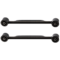4-Piece Kit Rear, Driver and Passenger Side, Upper Control Arm, Without Auto Level Control Suspension, includes (2) Control Arm and (2) Sway Bar Link