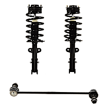 4-Piece Kit Front Suspension Kit, Includes (2) Loaded Strut and (2) Sway Bar Link