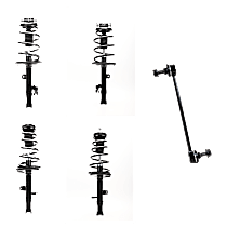 6-Piece Kit Front and Rear, Driver and Passenger Side Fully Loaded Strut, AWD, includes (4) Shock Absorber and Strut Assembly and (2) Sway Bar Link