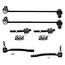 6-Piece Kit Front Suspension Kit, Includes (2) Sway Bar Link and (4) Tie Rod End