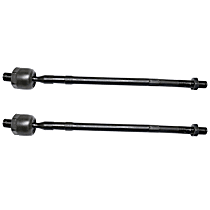 6-Piece Kit Front, Driver and Passenger Side, Inner and Outer Tie Rod End, Includes (2) Steering Rack Boot