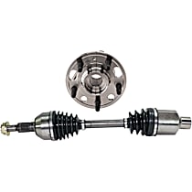 2-Piece Kit Front, Passenger Side Axle Assembly, 1st Design, New, 2.4L 4Cyl  Includes (1) Axle Assembly and (1) Wheel Hub