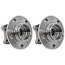 4-Piece Kit Rear, Driver and Passenger Side Wheel Hub 5 Lugs With Bearing, Includes (2) Sway Bar Link