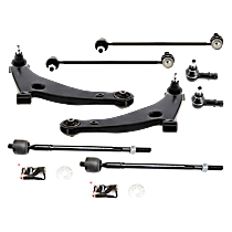 8-Piece Kit Front Suspension Kit, FWD, includes (2) Control Arm, (2) Sway Bar Link, and (4) Tie Rod End
