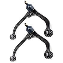 4-Piece Kit Front, Driver and Passenger Side, Upper Control Arm,  Includes (2) Control Arm and (2) Sway Bar Link