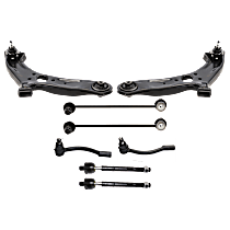 8-Piece Kit Front Suspension Kit, Includes (2) Control Arm, (2) Sway Bar Link, and (4) Tie Rod End