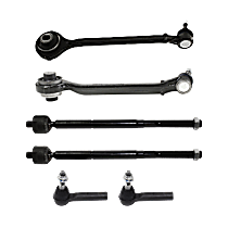 6-Piece Kit Front, Driver and Passenger Side Suspension Kit, RWD, Includes (2) Control Arm and (4) Tie Rod End