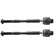 4-Piece Kit Front, Driver and Passenger Side Tie Rod End, Includes (2) Steering Rack Boot
