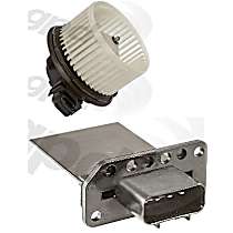 2-Piece Kit Blower Motor, With Manual Air Conditioning Controls, Blower Resistor