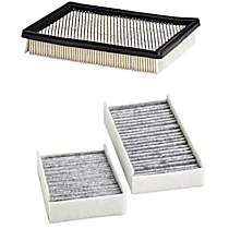 2-Piece Kit Dry Air Filter, 3.9L 6Cyl, Eng. VIN: 1, FI, OHV, PurolatorONE - 