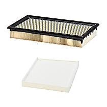2-Piece Kit Dry Air Filter, 3.5L 6Cyl, Eng. VIN: C, FI, PurolatorONE - 