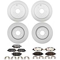 Front and Rear Brake Disc and Pad Kit,  Element3 EHT Series