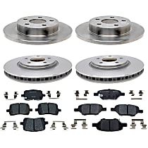 Front and Rear Brake Disc and Pad Kit,  R-Line Series