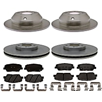 KIT-210513-1594 Front and Rear Brake Disc and Pad Kit, R-Line Series