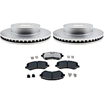 4-Piece Kit Brake Disc and Pad Kit, 2.4L 4Cyl, Element3 EHT Series  Includes (1) Brake Pad Set, (2) Brake Disc - 