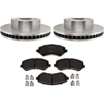 4-Piece Kit Brake Disc and Pad Kit, 3.7L 6Cyl, R-Line Series  Includes (1) Brake Pad Set, (2) Brake Disc - 