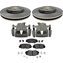 6-Piece Kit Brake Disc and Caliper Kit, R-Line Series  Includes (1) Brake Caliper, (1) Brake Pad Set, (2) Brake Disc