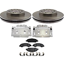 6-Piece Kit Brake Disc and Caliper Kit, R-Line Series  Includes (1) Brake Caliper, (1) Brake Pad Set, (2) Brake Disc