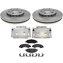 6-Piece Kit Brake Disc and Caliper Kit, R-Line Series  Includes (1) Brake Caliper, (1) Brake Pad Set, (2) Brake Disc