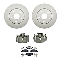 6-Piece Kit Front, Brake Disc and Caliper Kit, FWD, Element3 Series  Includes (1) Brake Caliper, (1) Brake Pad Set, (2) Brake Disc - Front
