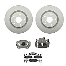 6-Piece Kit Front, Brake Disc and Caliper Kit, FWD, Element3 Series  Includes (1) Brake Caliper, (1) Brake Pad Set, (2) Brake Disc